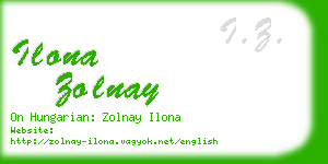 ilona zolnay business card